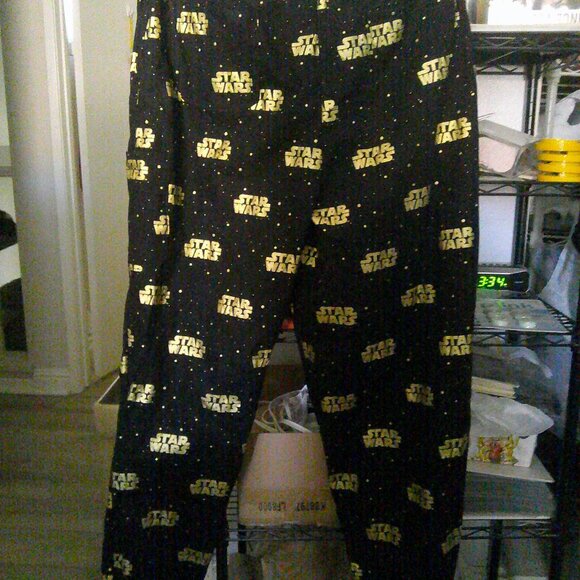 Star wars Unisex Large Black Elastic Waist 5 Pocket Pants-Homemade-Unique! - Picture 3 of 3